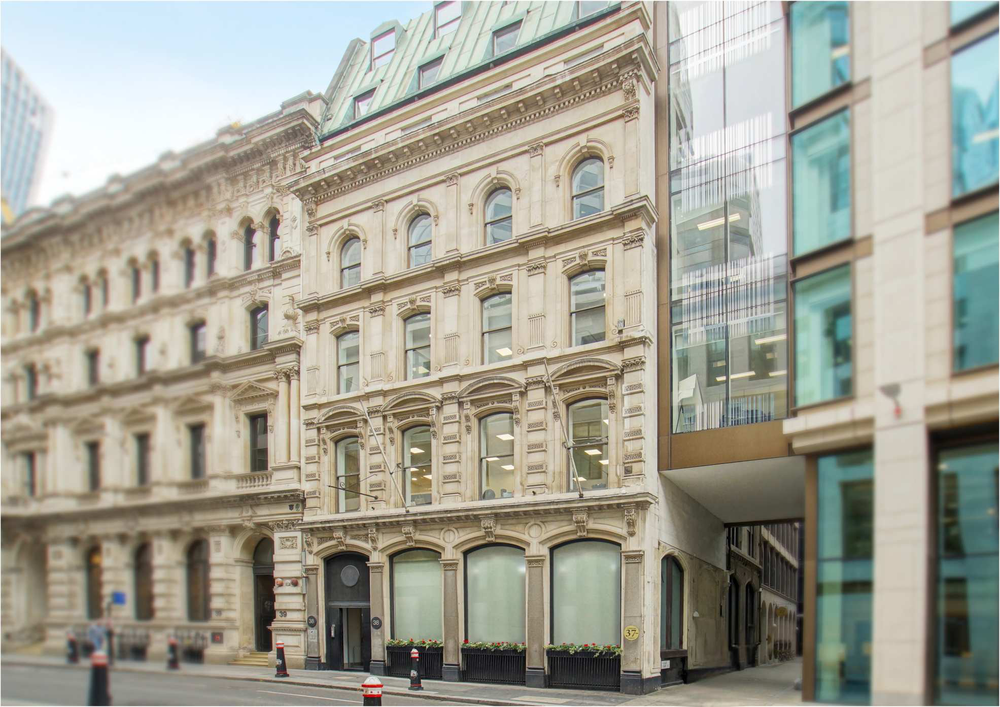 38 Lombard Street Portland stone façade